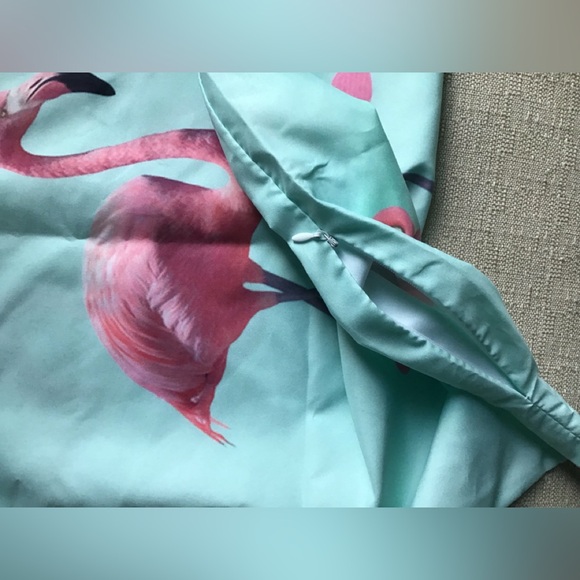 Flamingo on Skateboard Pillow Case - Picture 2 of 6